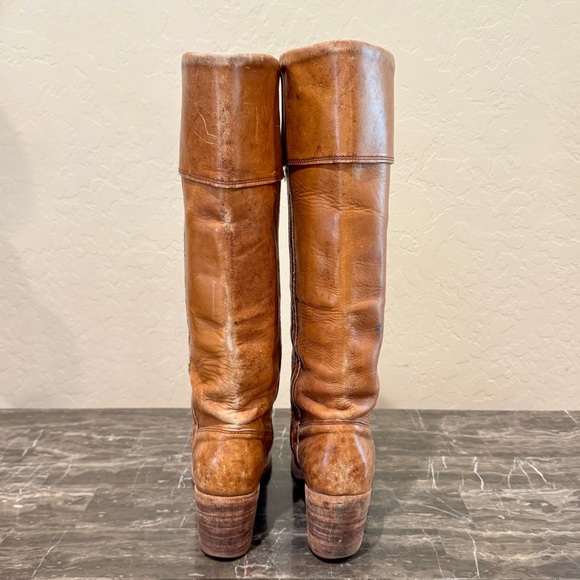 Frye Vintage Knee High Leather Campus Boots - Picture 10 of 14